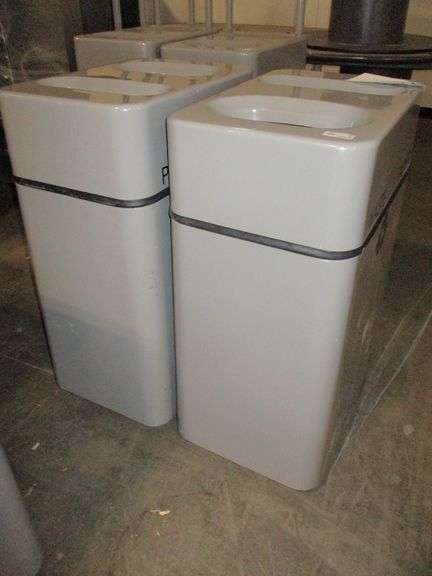 (2) Fiber Glass Recycling Solution Containers