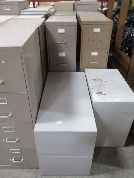 (5) Misc Metal Filing Cabinets