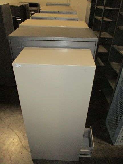Row With Approx. (13) Misc Metal Filing Cabinets
