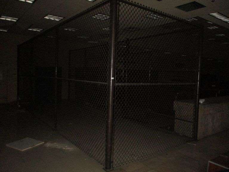 Approx. 9FTx27FT Metal Cage (CUSTOMERS ARE RESPONSIBLE FOR REMOVING)