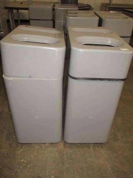 (2) Fiber Glass Recycling Solution Containers