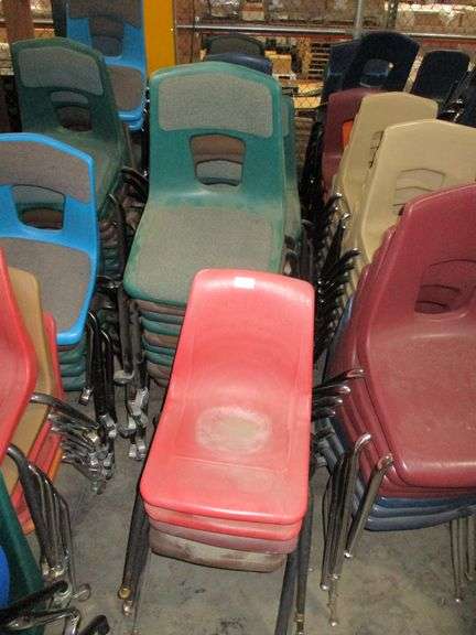 Row With Misc Stackable Chairs