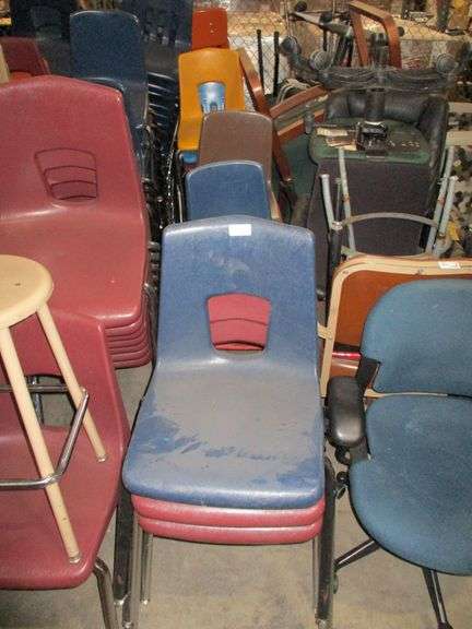 Row With Misc Stackable Chairs