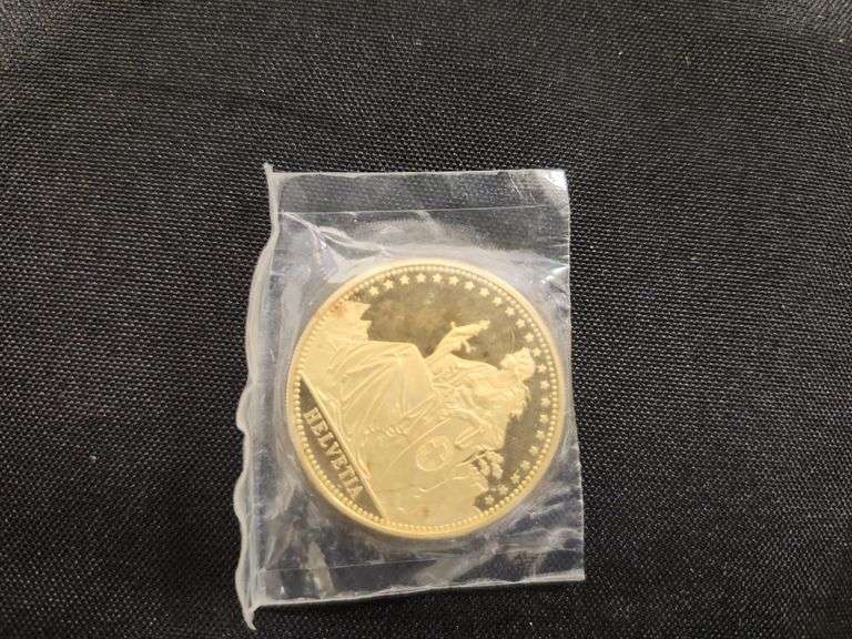 1 (Qty) 1986 Swiss Gold Helvetia Coin