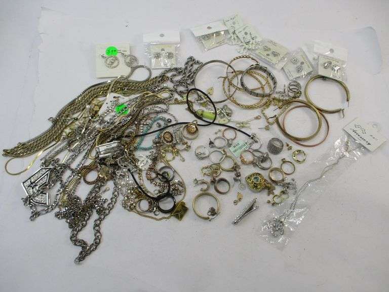 Assorted Costume Jewelry + More