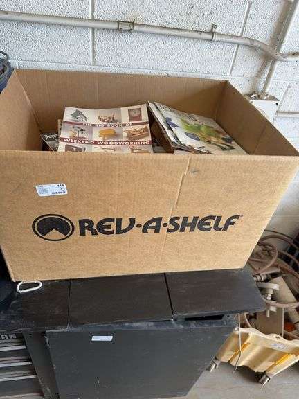 Box of Woodworking & Self DYI Magazines and Books.
