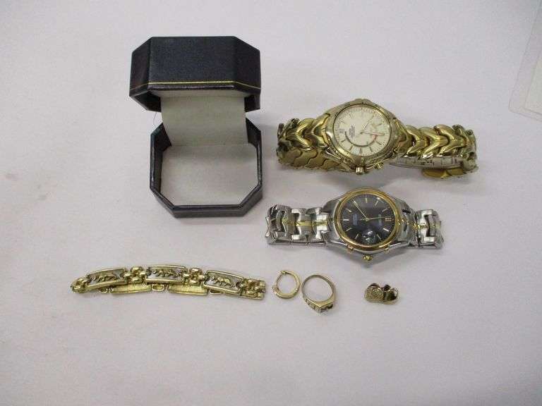 Assorted 14k Jewelry 25.9gtw & (2) Seiko Watches