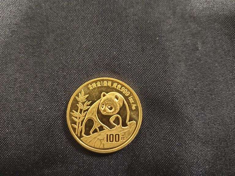 1 (Qty) 1990 Chinese Gold Panda Coin