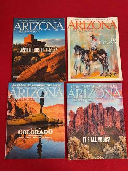 (4 Qty) Arizona Highways Magazines