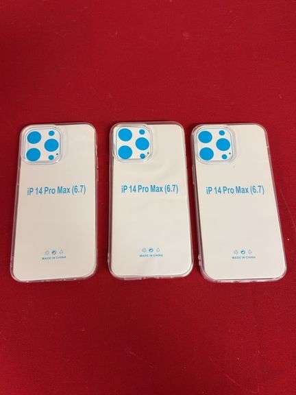 (3 Qty) iPhone 14 Pro Max Clear Cases