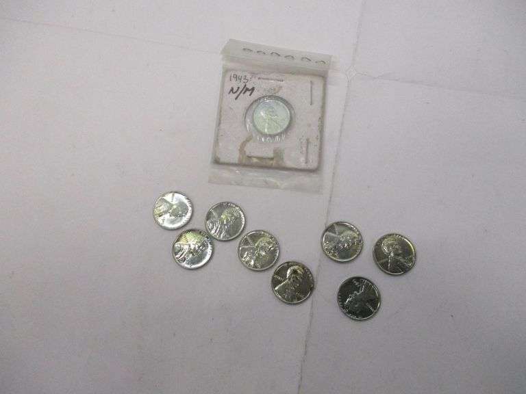 (9) 1943 Steel Pennies