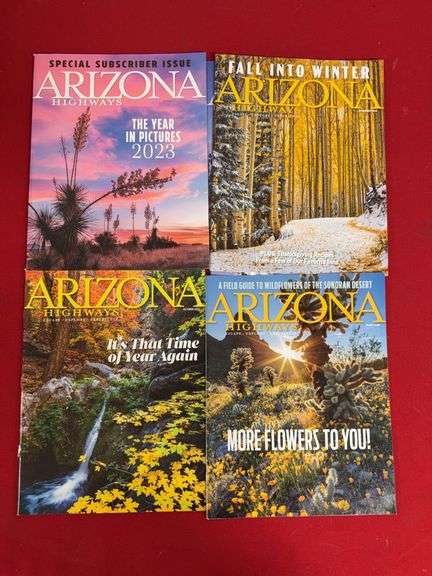 (4 Qty) Arizona Highways Magazines