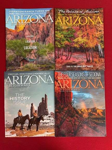 (4 Qty) Arizona Highways Magazines