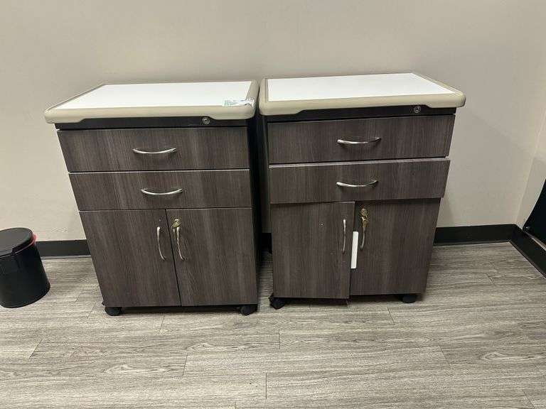 (2) Rolling Cabinets