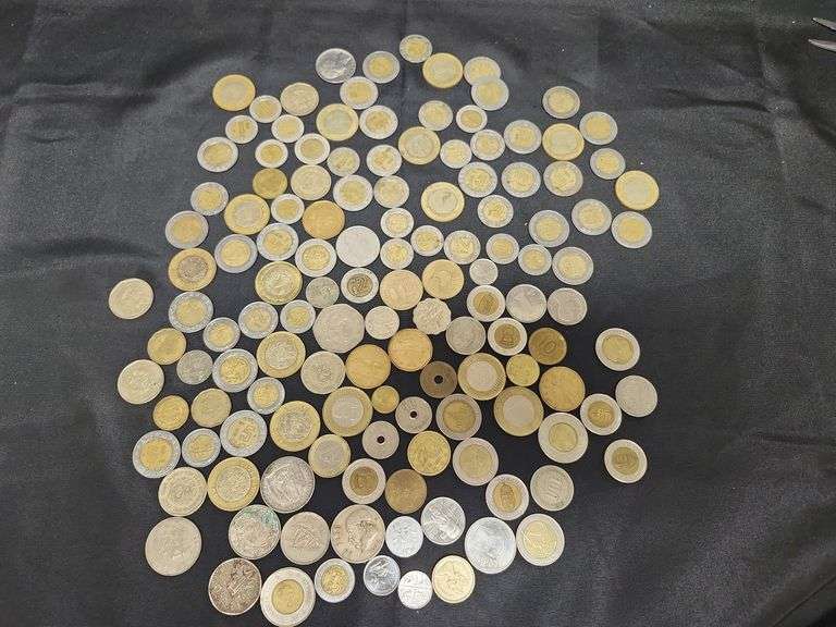 1 (Qty) Bag Of Assorted Foreign Coins
