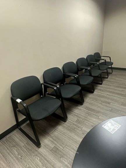 (6) Cushioned Lobby Chairs