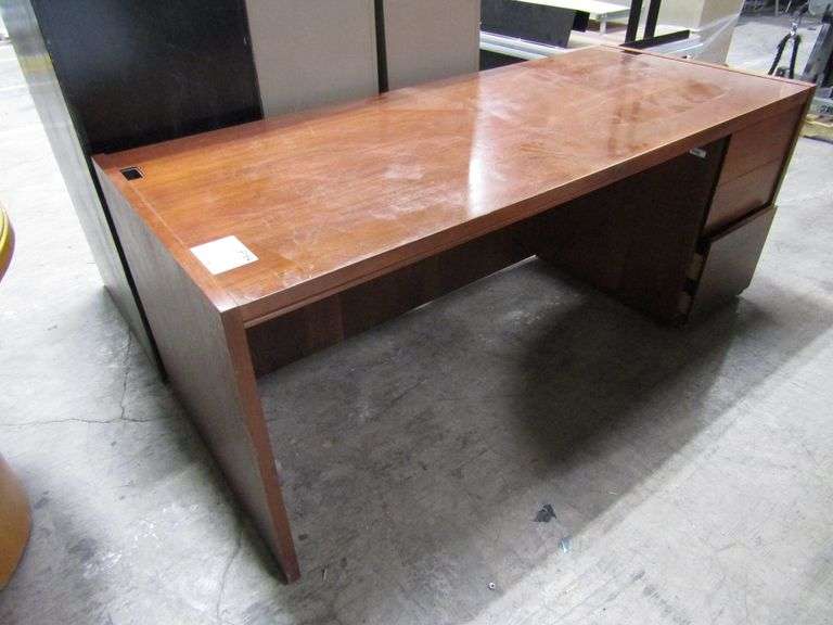 Solid Wood Desk With 3-Drawers