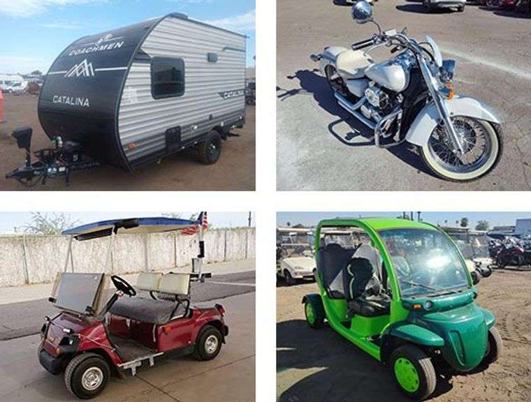6860 - Phoenix & Tucson Boats, RV's, Motorcycles, & Carts Auction - March 27, 2026
