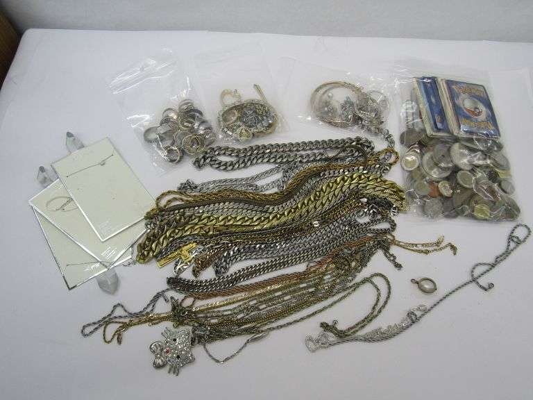 Assorted Costume Jewelry + More