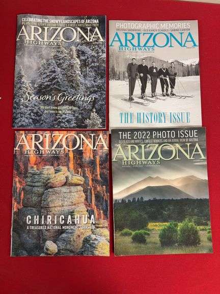 (4 Qty) Arizona Highways Magazines