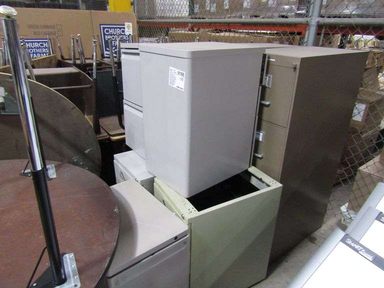 (7) Misc Metal Filing Cabinets