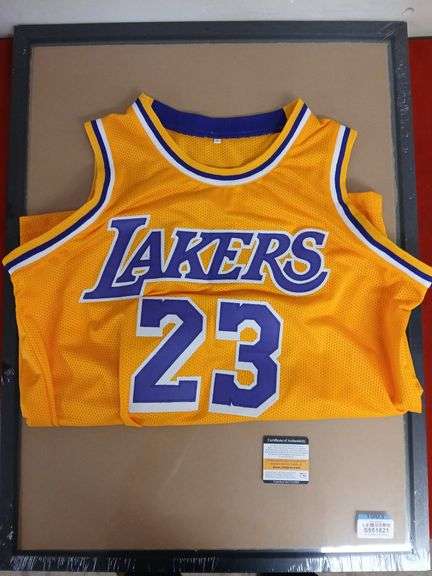 LeBron James Autographed Jersey with Frame