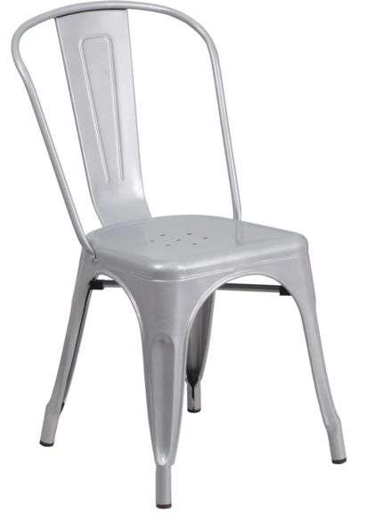 (7) Commercial Grade Metal Indoor-Outdoor Stackable Chair
