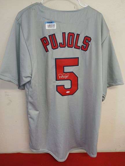 Pujols Autographed Jersey