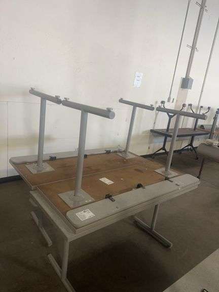 (4) Rectangle Tables with Metal Base