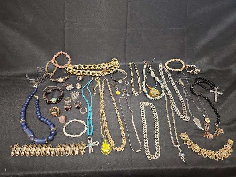 1 (Qty) Bag Of Assorted Costume Jewelry