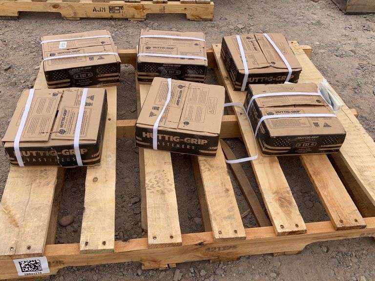 (6) Cases of Huttig-Grip 10 inch spikes. - Sierra Auction Management Inc