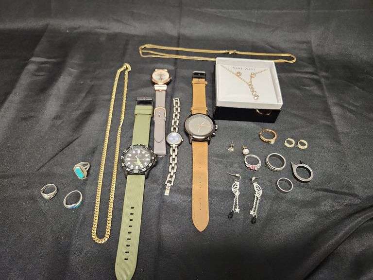 1 (Qty) Bag Of Assorted Costume Jewelry And Some Stamped 925