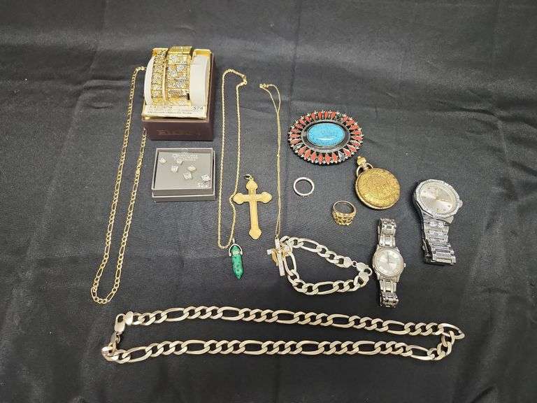 1 (Qty) Bag Of Assorted Costume Jewelry And Some Stamped 925