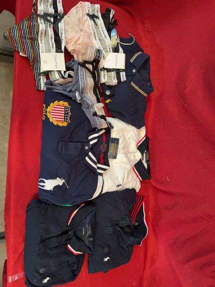 (5 Qty) Ralph Lauren Polos Size:XL,XXL (3 Qty) Pack of Women’s Calvin Klein Underwear