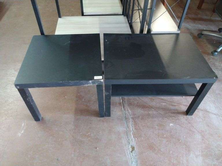 (2pc)  black coffee table (Damage Side)