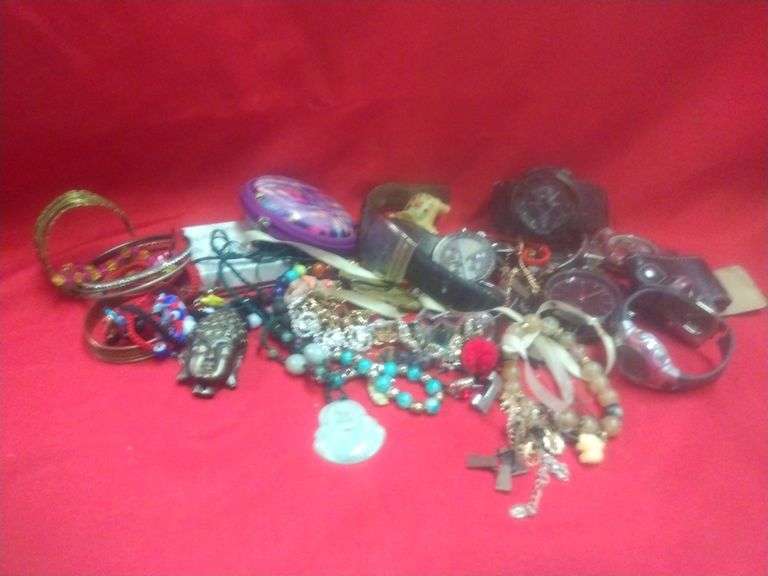 Bag Of Assorted Costume Jewelry (See Full Description)