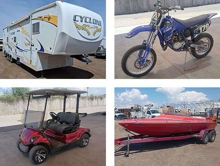 6905 - Phoenix & Tucson Boats, RV's, Motorcycles, & Carts Auction - June 26th, 2026