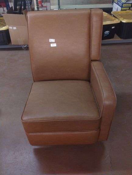 Incomplete Leather Like Recliner Couch