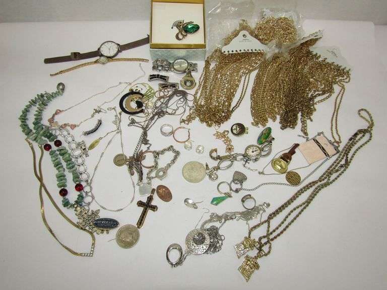 Assorted Costume Jewelry + More