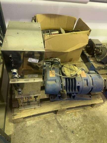 (P) With Box of Cords/Metal, Heat Exchangers, & Vacuum Booster Pump