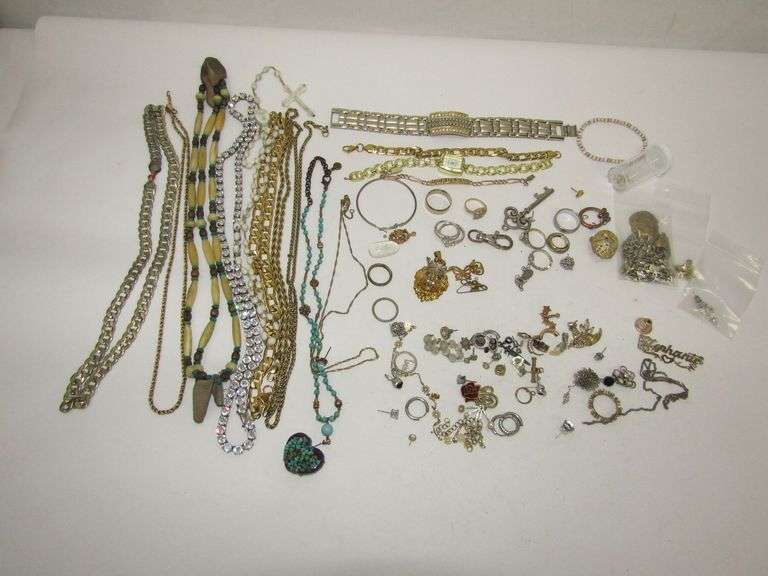 Assorted Costume Jewelry + More