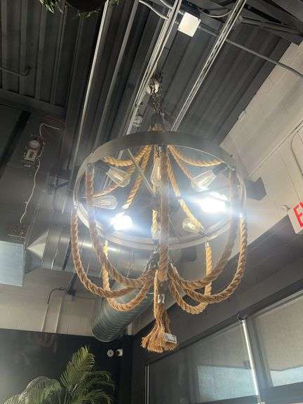 Rope Chandalier 8 light (120v)