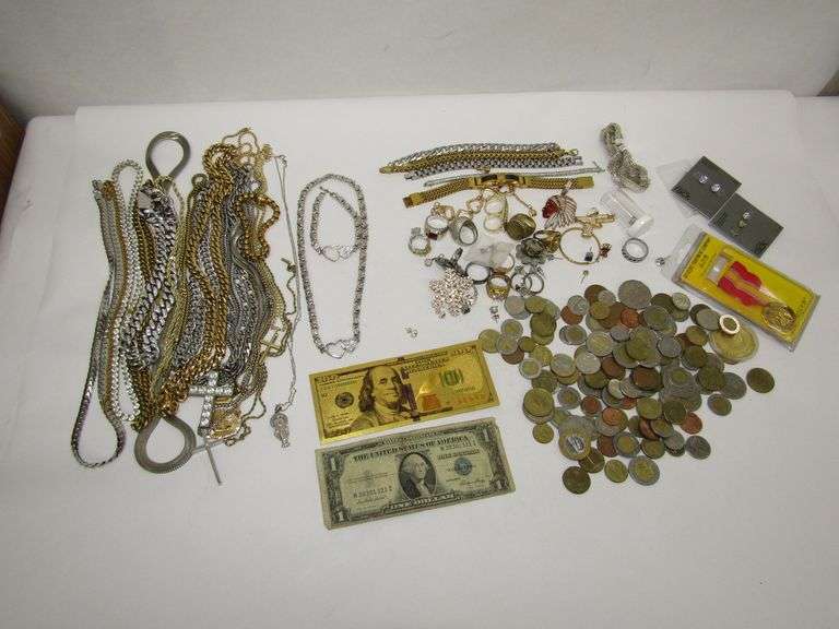 Assorted Costume Jewelry + More