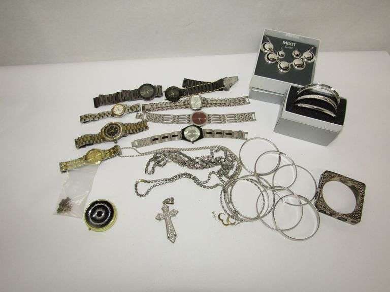 Assorted Costume Jewelry + More