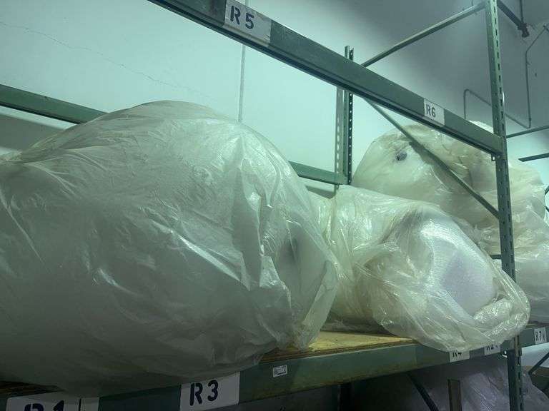 Contents of Shelf Plastic Bubble Wrap