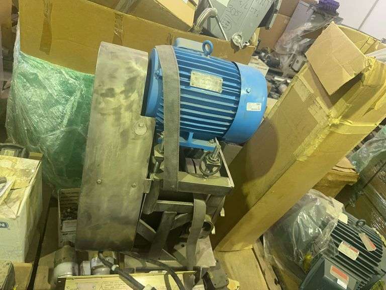 (P) Pallet Lot With Electric Motor on stand, Box of Nuts, Electric Component, & More