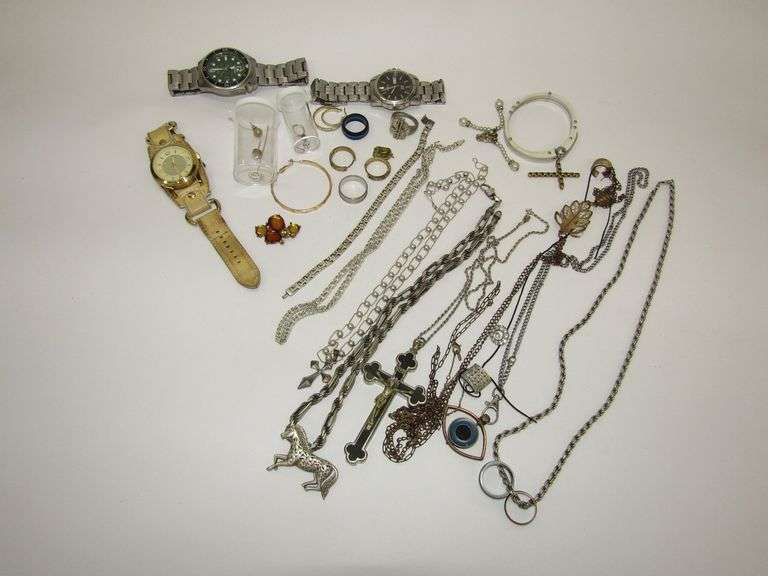 Assorted Costume Jewelry + More