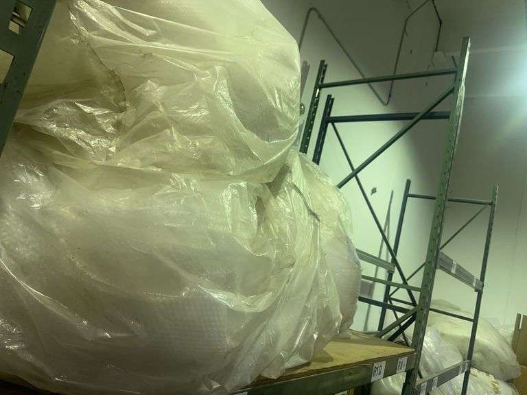 Contents of Shelf Plastic Bubble Wrap