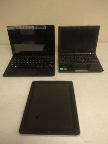 (1 Qty) iPad, (2 Qty) Mini Laptops