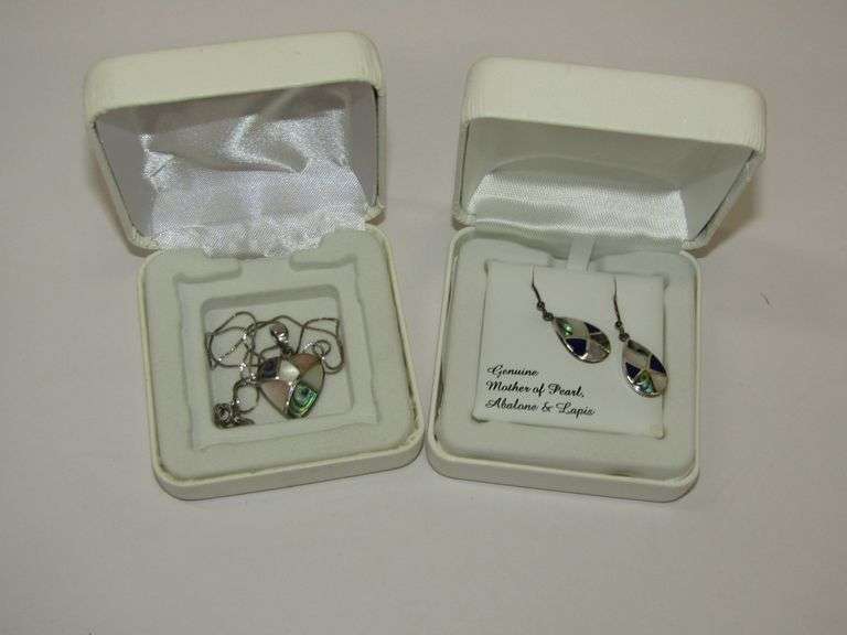 925 Silver Necklace and Earring Matching Set